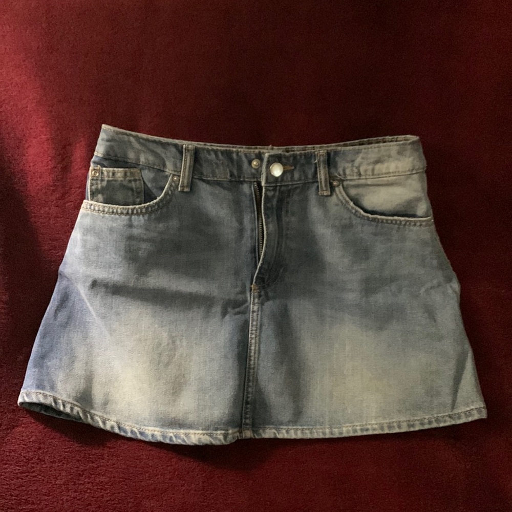 Divided By H And M Womens Blue Denim Skirt Size 6